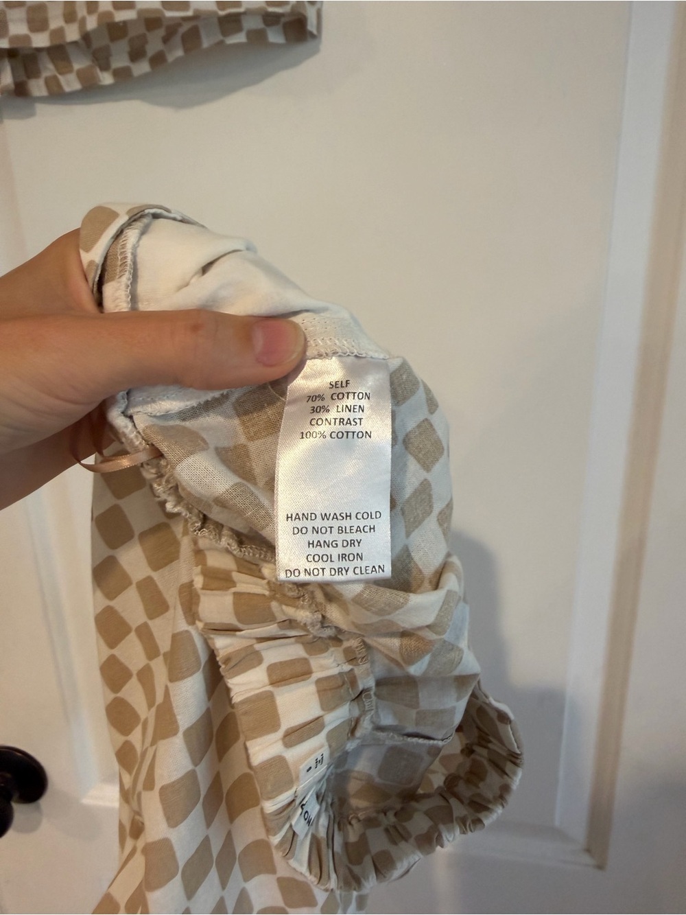 Mod Ref Checked Linen Blend Set - S - Picture 5 of 5